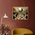 thumbnail image 2 of Nawypu  Salvador Dali Surrealism Chess Mask On Sea Canvas Prints Painting On Wall Art Abstract Weird Picture Decor, 2 of 4