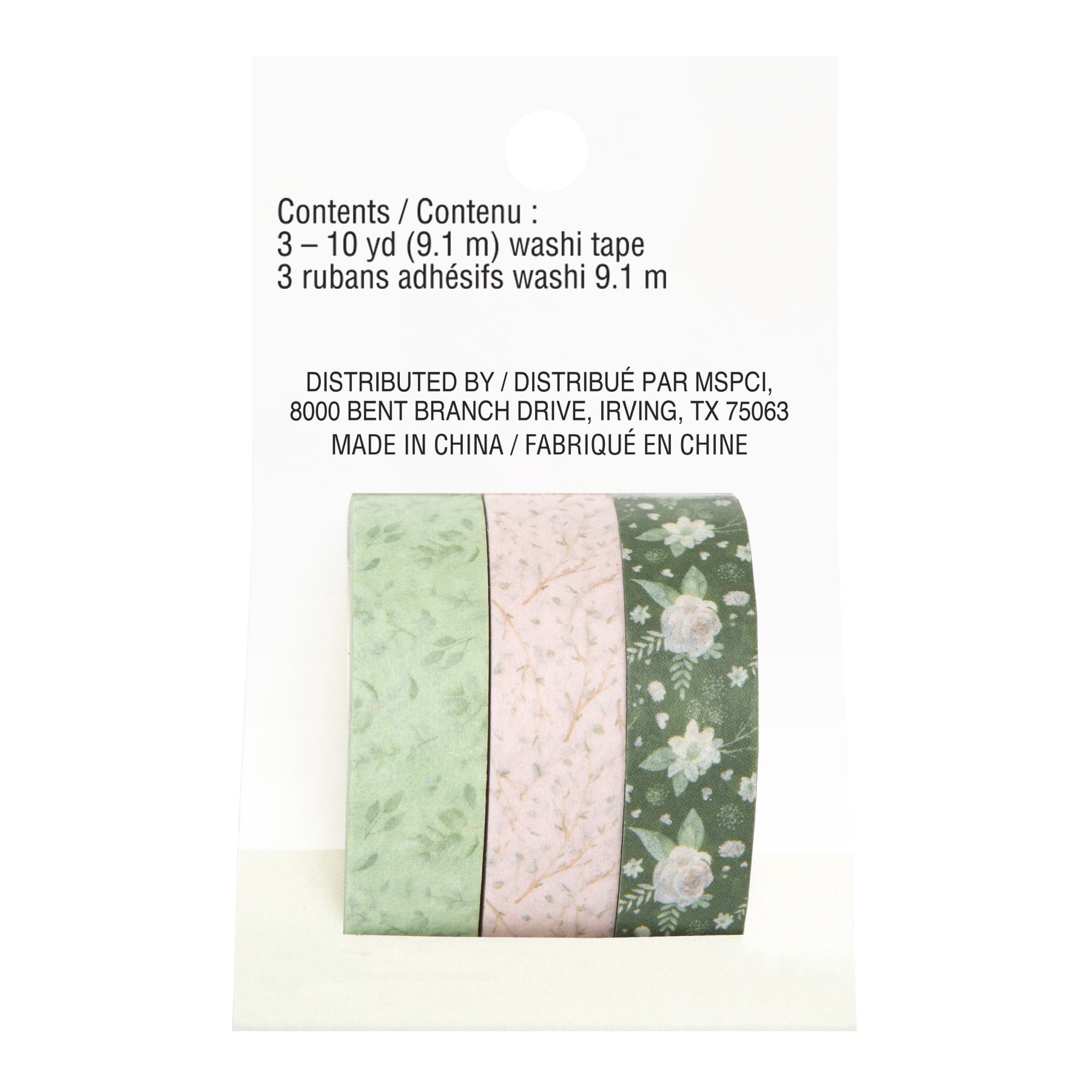 Recollections Sprig & Bough Crafting Washi Tapes, 12 Packs: 3 ct. (36 total)