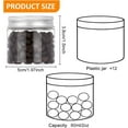 thumbnail image 2 of 12 Pack 2 Oz(60ml) Plastic Round Jars Clear Jars Containers with Aluminum Screw Lids for beauty products household items or small crafts, 2 of 7