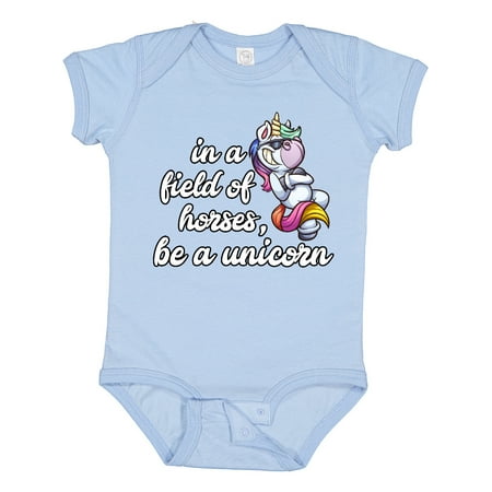 

Inktastic Be A Unicorn Boys or Girls Baby Bodysuit