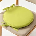 thumbnail image 4 of Thick Round Chair Pad with Ties - Polyester Fabric - 12 Inch, 4 of 5