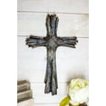 thumbnail image 6 of Ebros Rustic Faux Resin Driftwood Finish Crucifix Rugged Wall Cross Decor 13"H, 6 of 6