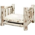 thumbnail image 3 of Montana Collection Small Pet Bed w/ 16x20 Mattress, Clear Lacquer Finish, 3 of 3