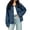 Light Blue, variant on Edvintorg Denim Jacket for Women Fall Winter Fashion Loose Casual Jean Jackets with Pocket Button Down Women's Clothes Black L