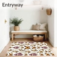 thumbnail image 3 of ODIKA 2'x3' Machine Washable Non-Slip Area Rug, Hook Vintage Motif High Traffic Rug, Beige, 640272, 3 of 7