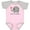 Pink and Heather, variant on Inktastic Loved by Grandma Cute Grandchild Boys or Girls Baby Bodysuit