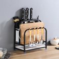 thumbnail image 5 of Étagère de Rangement de Cuisine en Acier Inoxydable - Porte-Planche à Découper et Vaisselle, 5 of 5