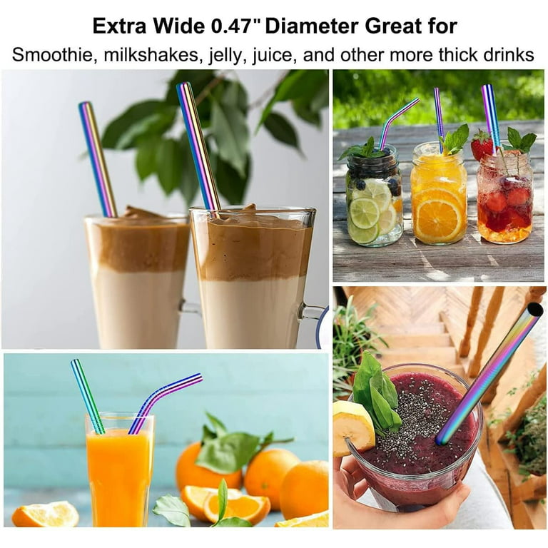 Stainless Steel Reusable Straws Smoothie