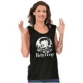 thumbnail image 3 of Retro Betty Boop Biker Cartoon Wink Tank Top Tee Shirt Women Brisco Brands S, 3 of 5