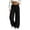 Pants # Black, variant on Womens Fleece Lined Sweatpants Winter Warm Fuzzy Trousers High Waisted Drawstring Cable Knit Texture Plush Lounge Bottoms Cold Weather Activewear Joggers
