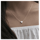 thumbnail image 3 of Dije Corazón Acero Inoxidable Plata Collar Mujer Minimalista Belug, Plata, 3 of 5