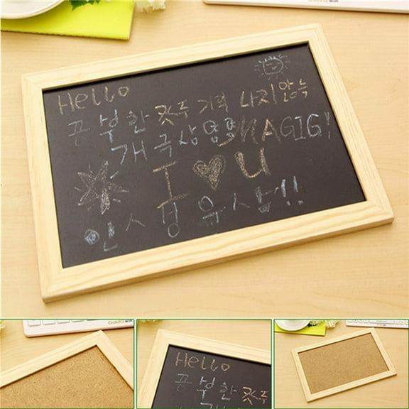Masteelf Chalkboard Message Board for Wall Decor Made of Wood Reusable Ideal for Daily Use 30x20cm