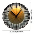 thumbnail image 4 of Artistic Metal Hanging Wind Spinner & Concentric Waves - Modern Wind Chime for Yard & Garden Decor, 4 of 6
