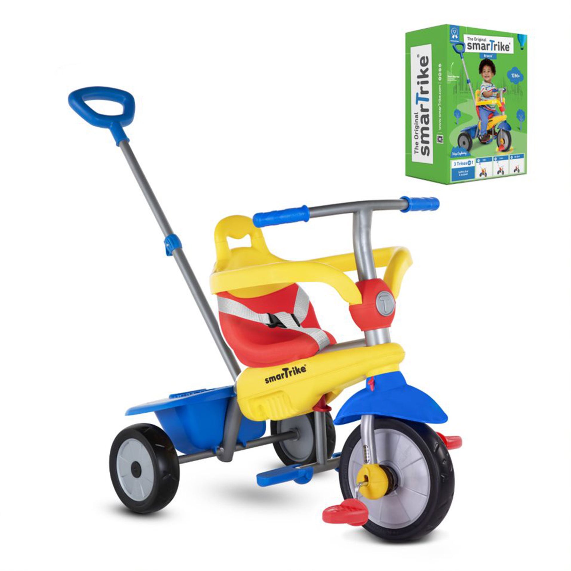 smarTrike Breeze 3 in 1 Baby Toddler Trike Tricycle for 15 36 Months Multicolor Walmart