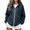 Navy, variant on WIZUTIZ Women's Solid Color Zip Up Hoodie Drawstring Hood Pockets Long Sleeve Casual Jacket Lightweight Fall Spring Outerwear