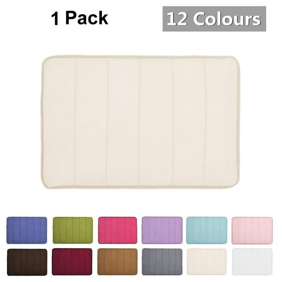Ultra Soft Bath Mat, Absorbent Memory Foam Bathroom Mat Shower Carpet Floor Mat Doormat,1Pack
