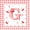 Red White G, variant on Catabedysis Personalized Cherry Gifts 7pcs Queen Bedding,Initial Alphabet G Pattern Bedding Comforter Set Queen,Pink Reversible For Girls