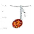thumbnail image 2 of Star K� Musical Note Pendant Necklace With Simulated Orange Mexican Fire Opal Oval 11x9mm, 2 of 9