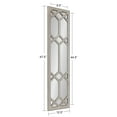 thumbnail image 2 of Kate and Laurel Gramlock Farmhouse Panel Window Mirror, 13 x 48, Rustic Gray, Tall Distressed Wood Wall Mirror with Windowpane Overlay for Decorative Entryway Mirror Decor, 2 of 8