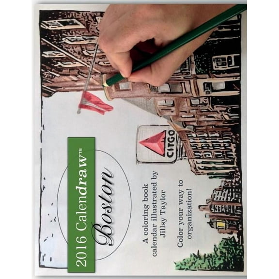 Calendraw Boston : Color your way to organization! (Paperback)