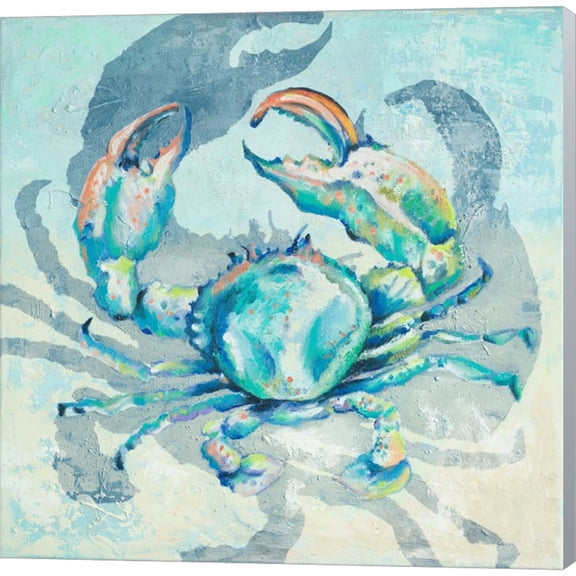 Great Art Now Surf Side Crab by Patricia Pinto, Canvas Wall Art, 12W x 12H