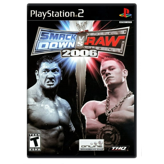 WWE SmackDown vs Raw 2006, for Physical Format/PlayStation 2, Sports Game, Parental Controls, 4 Offline Players