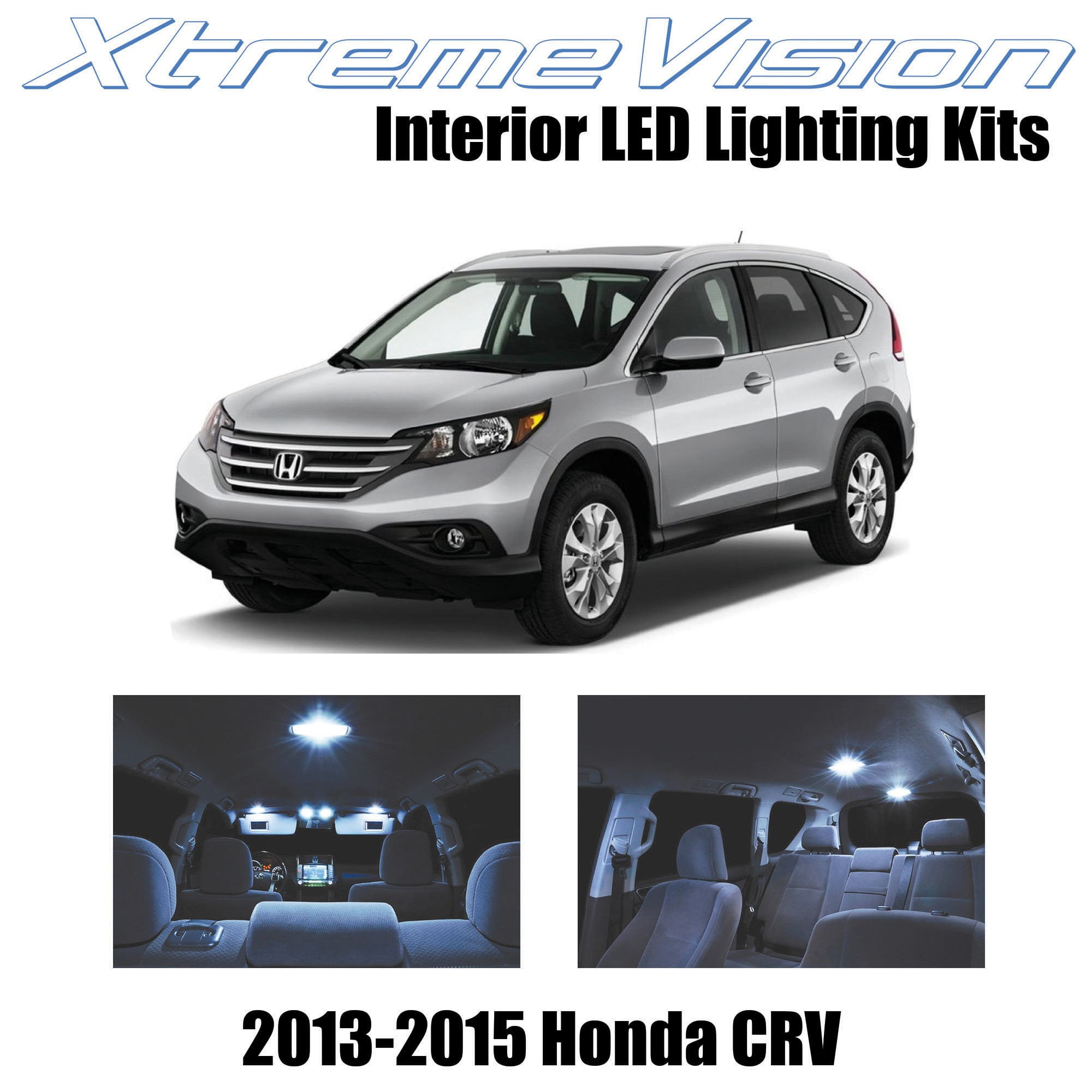 10-Piece Super Bright LED Interior Light Kit For Honda CR-V (2007-2012) - 6000K White Bulbs + Tool - View #5