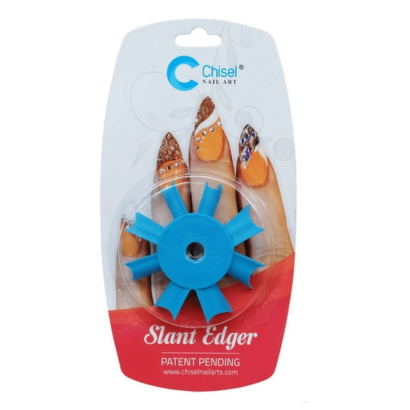 Chisel Nail Art Slant Edger - Blue