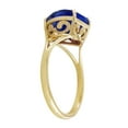 thumbnail image 2 of Galaxy Gold 14K Solid Yellow Gold Heart Ring with 4.3 Carat Natural 10 mm Heart-Shaped Sapphire, Size 8.5, 5.5-11 Sizes, September Birthstone, Symbol of Wisdom, 2 of 2