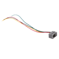 thumbnail image 2 of 50 Pcs 616E 4P4C RJ9 Female Telephone Connector Adapter W 4 Wires 8cm, 2 of 7