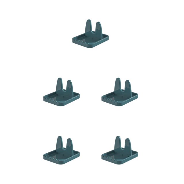 Matsuzay Soporte para tapa de olla Plegable Plástico Comedor Cafe Encimera Pan Cubierta Espátula Estante Vajilla Utensilios de cocina Estante Type2 NO2