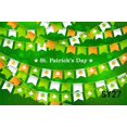 thumbnail image 1 of YUSDECOR 7x5ft St.patricks Day Photography Backdrops Green Shamrocks Photo Studio Background Props, 1 of 2