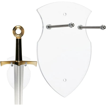 Katana Wall Mount Holder Clear Plaque Swords Hanger Vertical Display Holder Single Stand Rack