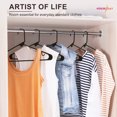 thumbnail image 5 of HOUSE DAY Plastic Hangers - 60 Pack 16.7 inches New Design Gray Clothes Hangers with Non-Slip Hook, 5 of 9