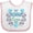 White and Pink, variant on Inktastic My Nonna Loves Me with Flowers and Hearts Boys or Girls Baby Bib