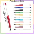 thumbnail image 3 of 5.9" 1mm beadable pens,5ml Plastic Bead Ballpoint DIY Cute Cool Pens Black Ink for Women Men Bridal Graduation Gift Office Supplies(Coffee), 3 of 9