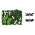 thumbnail image 1 of Panel de Vegetación Artificial Creativo, Estatua Colgante de Pared para El Hogar, Patio Trasero, Boda, Fondo de Boda, Pared Panel 2Libélula S mayimx Paneles de pared de hierba, 1 of 9