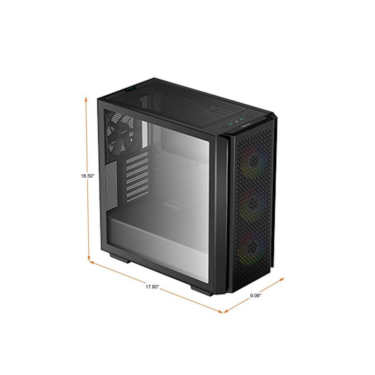 DeepCool CG560 Mid-Tower ATX Case, Mesh Front Panel for High