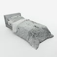 thumbnail image 3 of Ambesonne Beach Bedding Set 4 Pcs, Sketch with Boat Palms, Queen, Black and White, 3 of 3