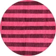 thumbnail image 1 of Ahgly Company Indoor Round Abstract Pink Modern Area Rugs, 7' Round, 1 of 4
