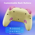 thumbnail image 3 of CHENGDAO Wireless Controller for Switch & Switch 2, Hall Effect PC Controller with 2 Programmable Back Buttons, 2.4G/Bluetooth/Wired - Cake Yellow, 3 of 7