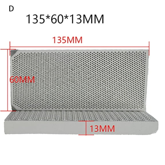 135*60*13MM Honeycomb ceramic plate, infrared burner, burning plate, roast duck, gas, gas stove, ceramic plate, natural gas panel