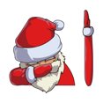 thumbnail image 2 of tredstone Car Stickers Car Rear Windshield Decals Christmas Themed Automotive Wiper Waving Stickers Rear Window Decor, 2 of 8
