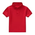 thumbnail image 4 of Grblisyd Polo Shirts for Boys the Children's Place Boys Uniform Pique Polo Shirt Red 1-2 Years, 4 of 5
