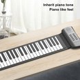 thumbnail image 3 of Piano Enrollable, Piano Enrollable Para Niños, 6 Canciones De Demostración Plegable Con Parlantes Para Practicar, 3 of 7