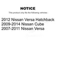 thumbnail image 2 of Front Suspension Strut Shock Mounting Kit for Car Nissan Versa Cube - Left Right Side (Driver Passenger) K73-100184, 2 of 2