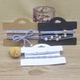thumbnail image 6 of Zerong 50pcs blank paper hair clip Display Cards10.5*7.7cm kraft /white/ black jewelry hair accessories pakcage paper card 10.5X7.7cmWhite 50CARD, 6 of 6
