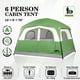 thumbnail image 2 of Carpa HAPPY TRAVEL para 6 personas, impermeable, para cabina, 305 x 274 x 201 cm, 2 of 9