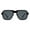 Black (Black), variant on Retro Style Sunglasses Square Keyhole Frame Unisex Fashion UV 400 Black, Black