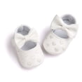 thumbnail image 3 of Infant Baby Girls Princess Flats Toddler First Walkers Soft Non-Slip Crib Wedding Dress Shoes Baby Shoes 0-18M, 3 of 6